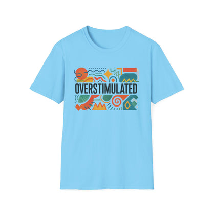 Overprikkelde Shirt voor Mama | Grappig Vermoeide Mama T-shirt | Weirdcore Kleding | Gen Z Humor T-Shirt | Uitgeput maar Esthetisch T-shirt