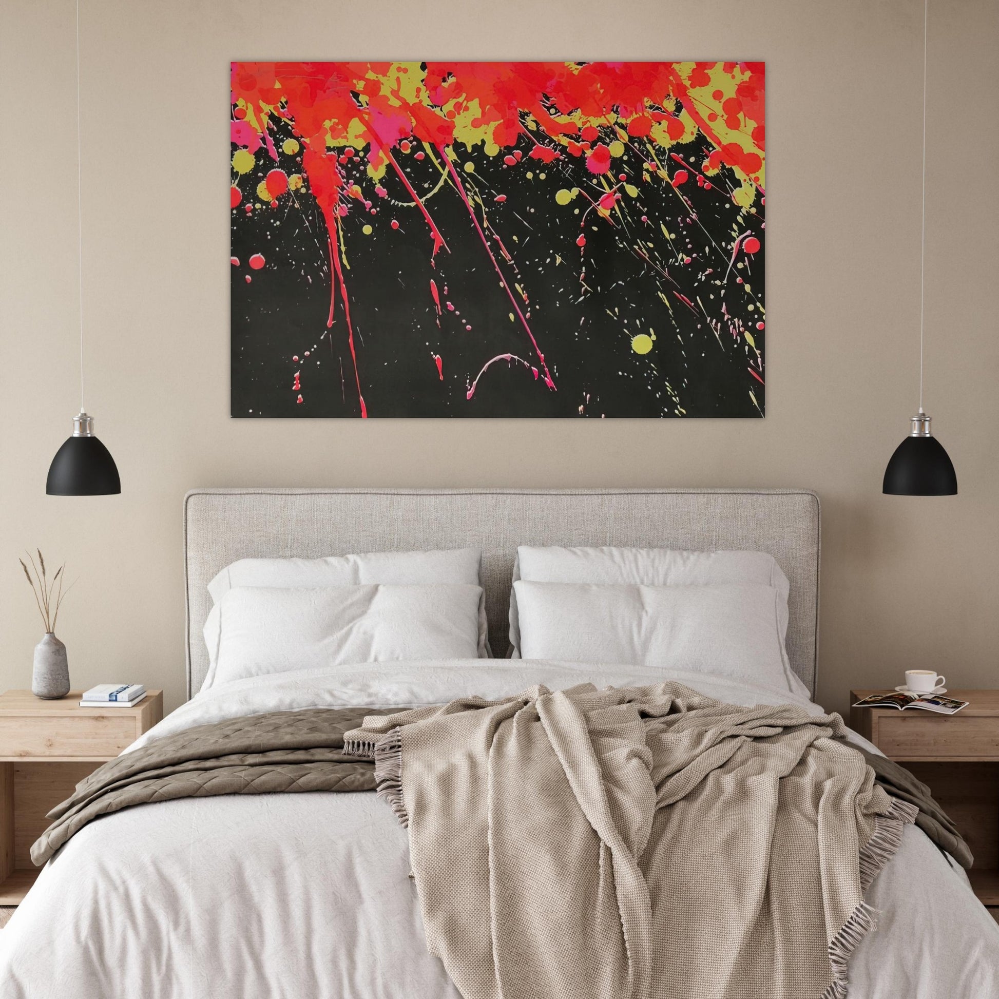 Fireworks - 1973 - Walasse Ting Art Prints - 100x150 cm / 40x60″ inches | Walasse Ting Poster | Walasse Ting Prints