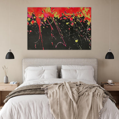 Fireworks - 1973 - Walasse Ting Art Prints - 100x150 cm / 40x60″ inches | Walasse Ting Poster | Walasse Ting Prints