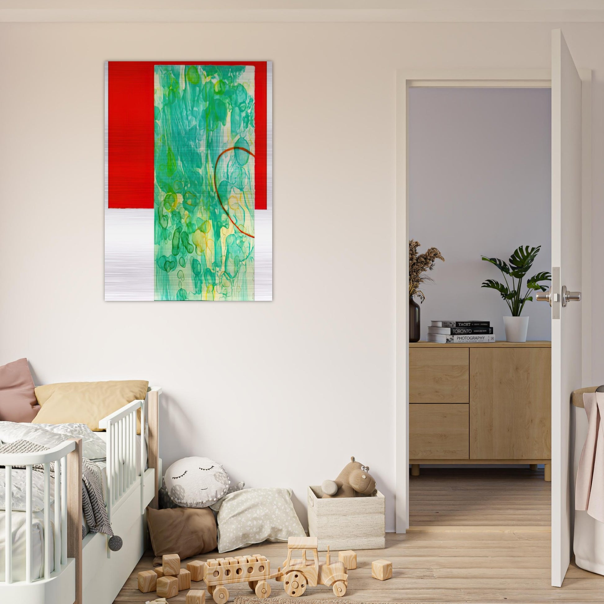 Bluest - Sam Gilliam Brushed Aluminum Print - 70x100 cm / 28x40 inches | Sam Gilliam Aluminum Print | Sam Gilliam Prints