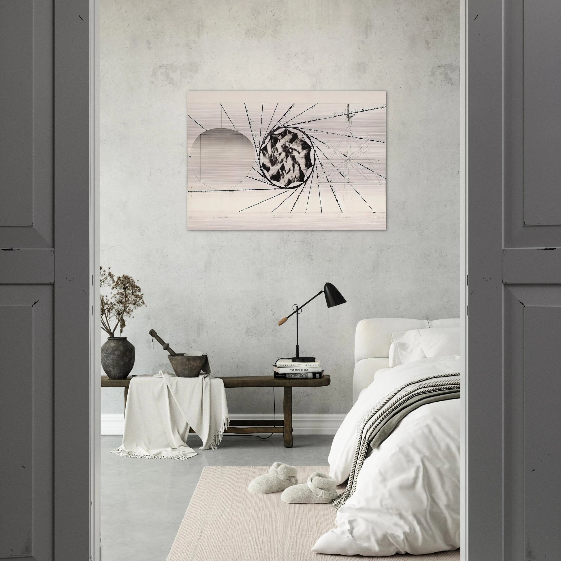 Sunglasses - Landing Net - Triangle - James Rosenquist Brushed Aluminum Print - 70x100 cm / 28x40 inches | James Rosenquist Aluminum Print | James Rosenquist Prints