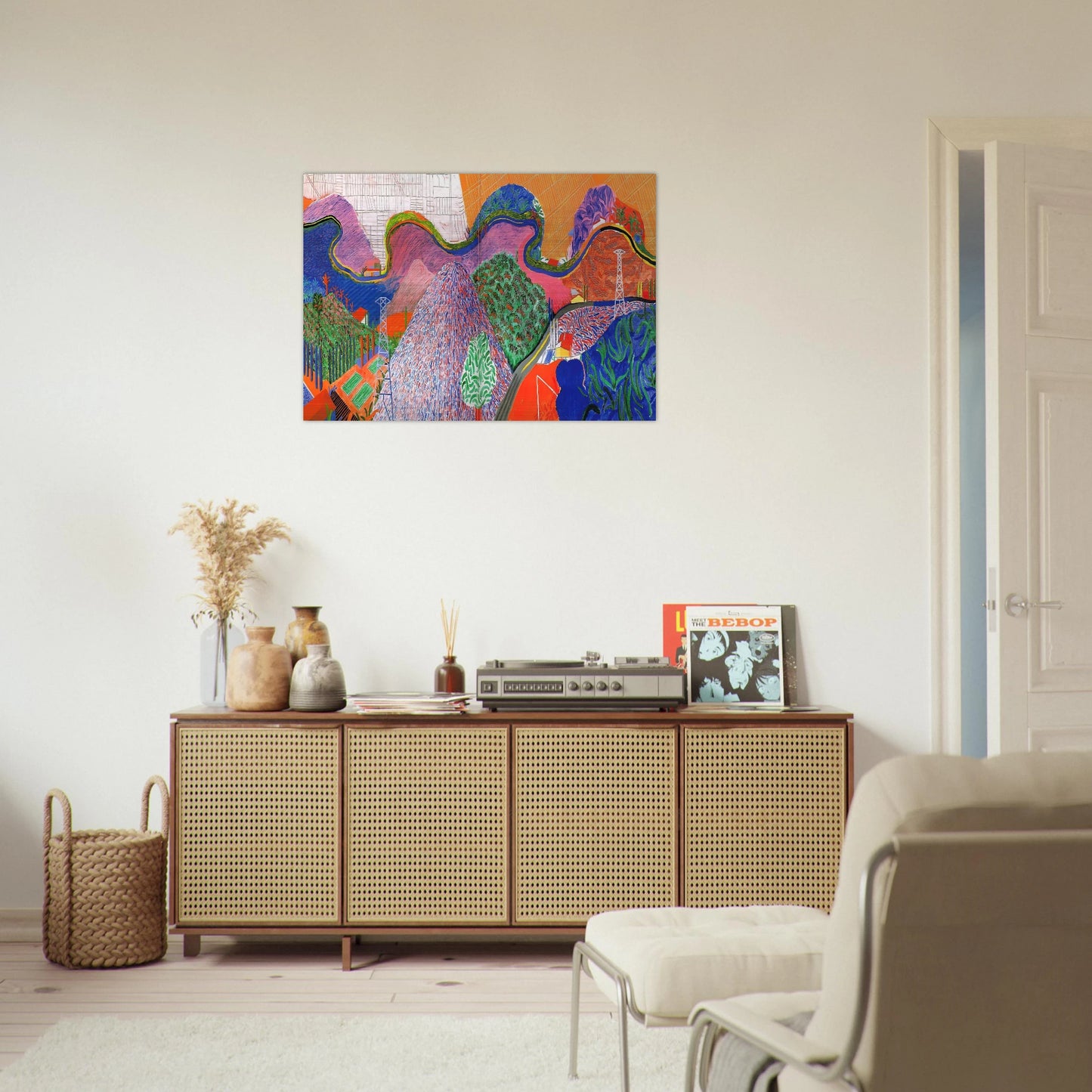 David Hockney - David Hockney Brushed Aluminum Print - 70x100 cm / 28x40 inches | David Hockney Aluminum Print | David Hockney Prints | David Hockney Art | Artwork by David Hockney