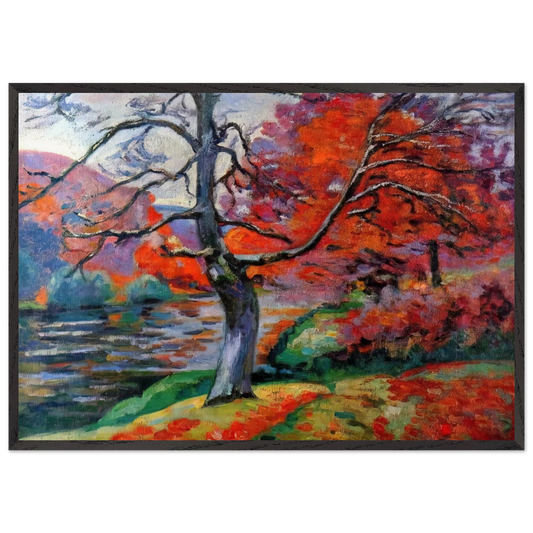 Echo Rock - 1905 - Armand Guillaumin 70x100 cm / 28x40 inches Framed Art Print – Black Wooden Frame