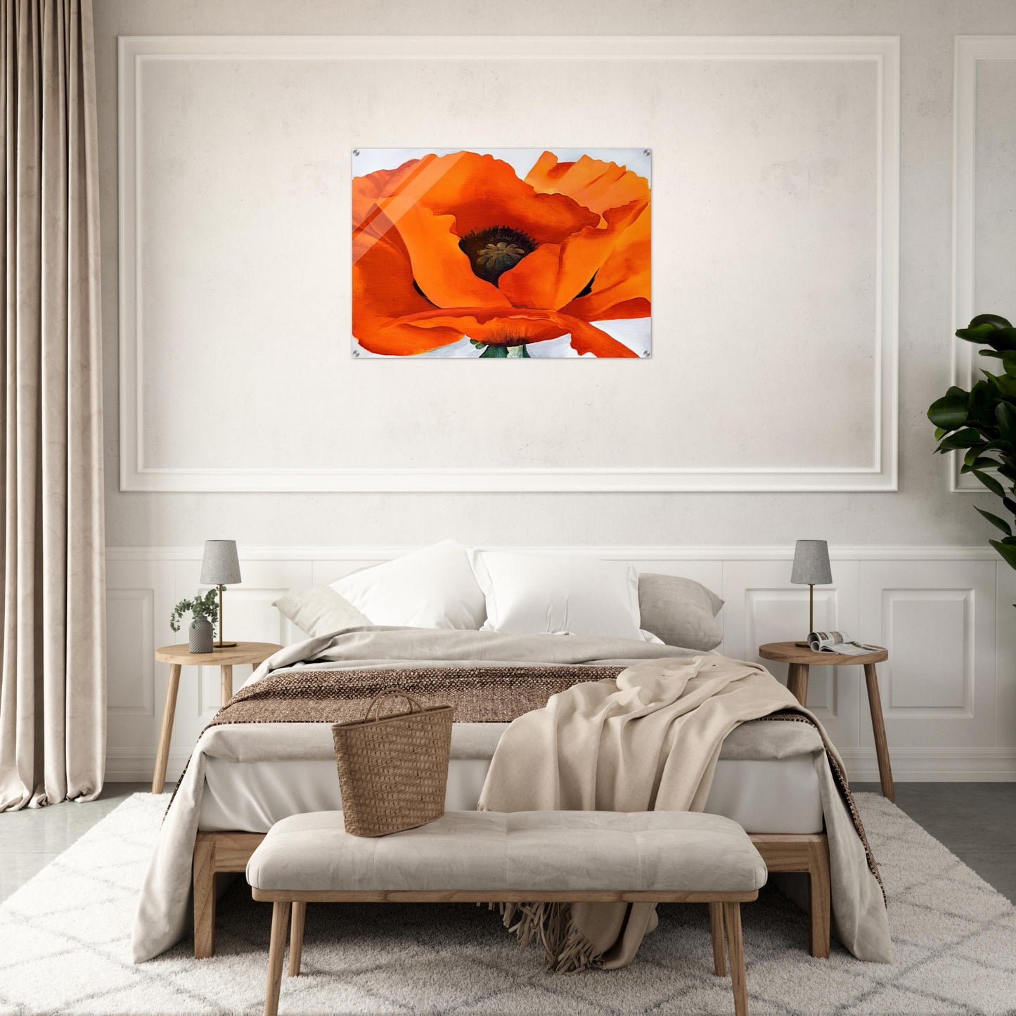 Red Poppy - Georgia O'Keeffe Acrylic Print - 70x100 cm / 28x40″ inches