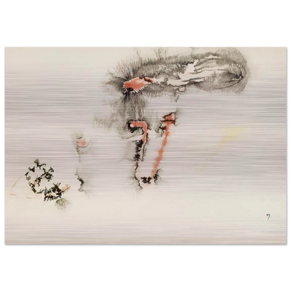 UNTITLED - Henri Michaux Brushed Aluminum Print - 70x100 cm / 28x40 inches | Henri Michaux Aluminum Print | Henri Michaux Prints