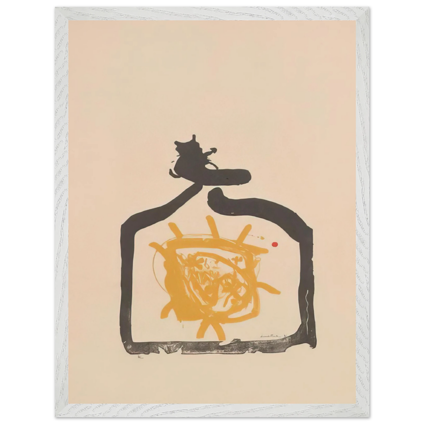 Helen Frankenthaler - May 26th Backwards - 1961 Wall art - 30x45 cm / 12x18 inches - Premium Wooden Framed Poster With Fine Art Paper-canvas - Wood frame