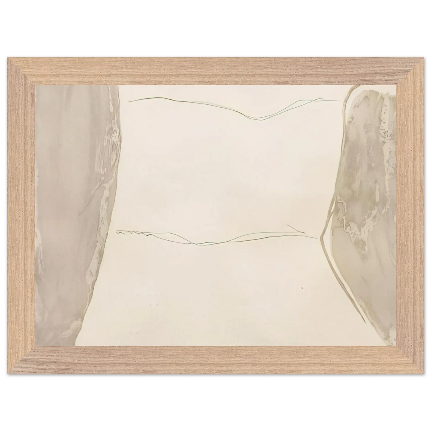 Helen Frankenthaler - Ponti - 1973 Wall art - 60x80 cm / 24x32 Inches - Premium Wooden Framed Poster With Fine Art Paper - Wood frame
