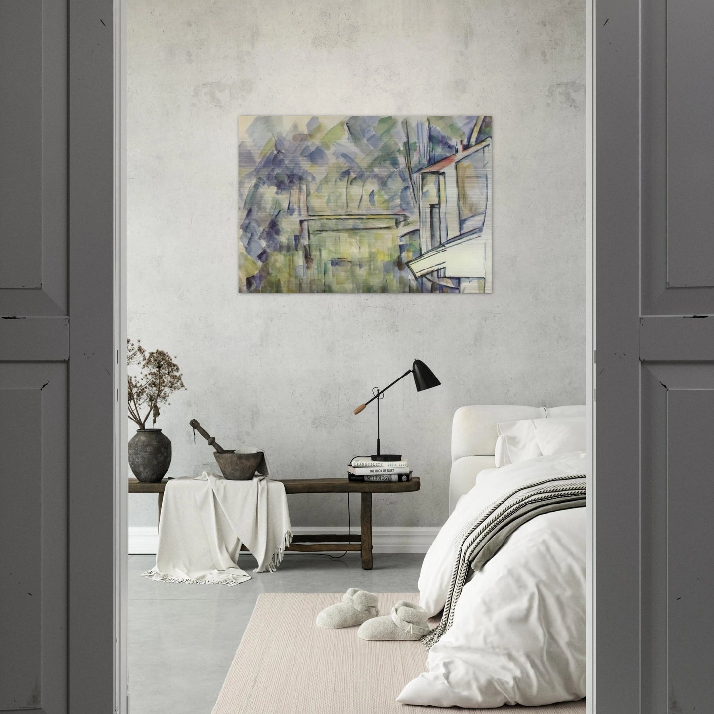 Mill on the River - Paul Cézanne Brushed Aluminum Print - 70x100 cm / 28x40 inches | Paul Cézanne Aluminum Print | Paul Cézanne Prints