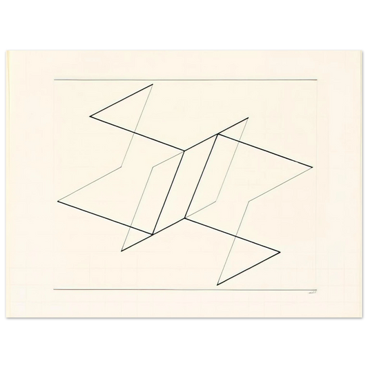 Josef Albers - STRUCTURAL CONSTELLATION 1955  75x100 cm / 30x40inches Fine Art Poster