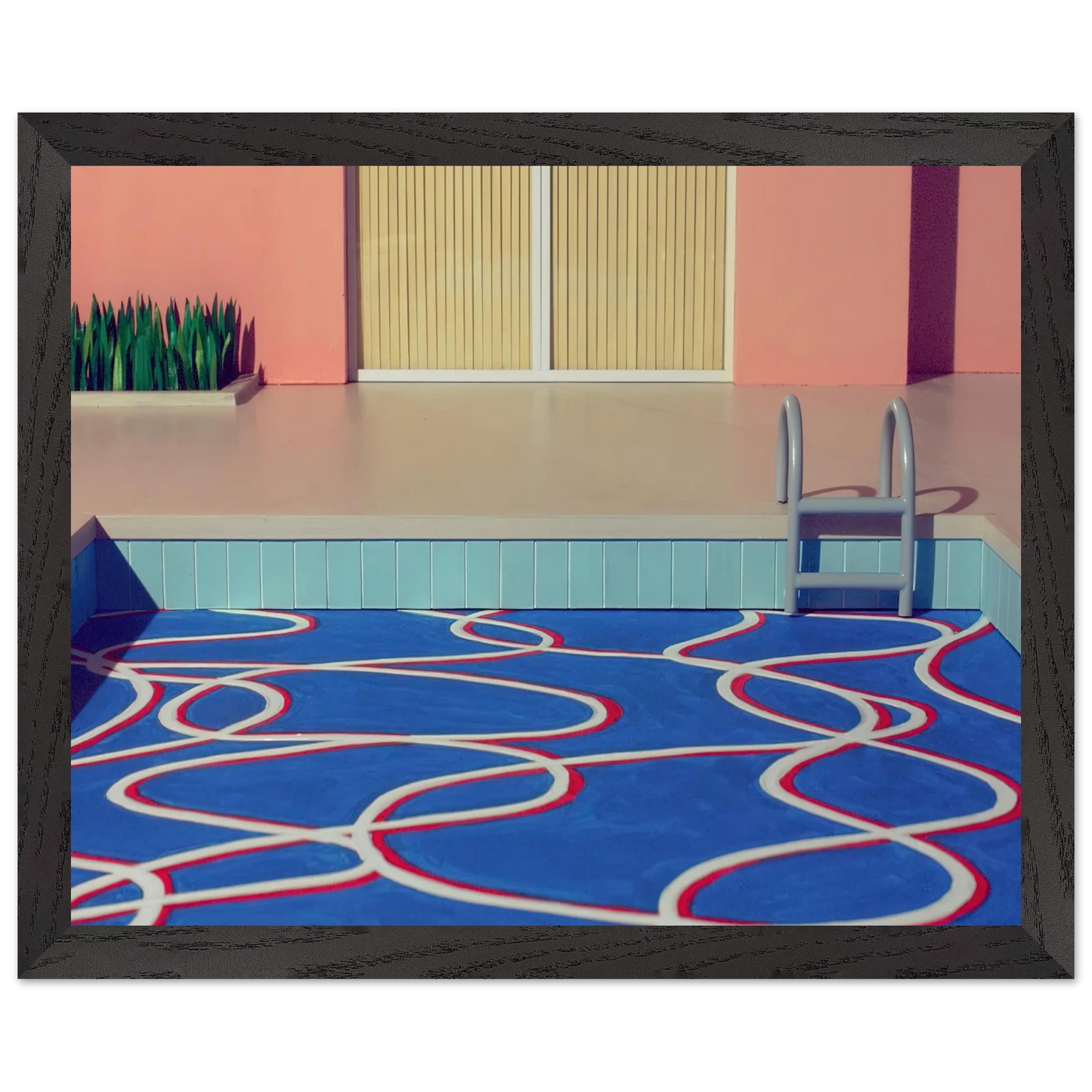 David Hockney - David Hockney Wall art - 20x25 cm / 8x10 inches - Premium Wooden Framed Poster With Fine Art Paper-canvas - Wood frame