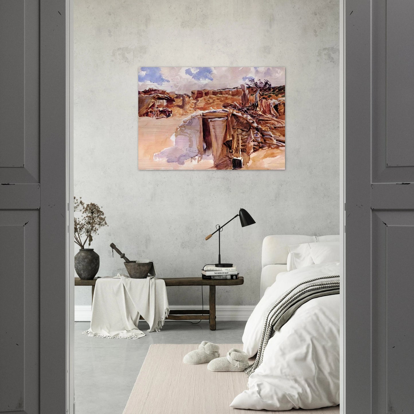 Dugout - John Singer Sargent Brushed Aluminum Print - 70x100 cm / 28x40 inches | John Singer Sargent Aluminum Print | John Singer Sargent Prints