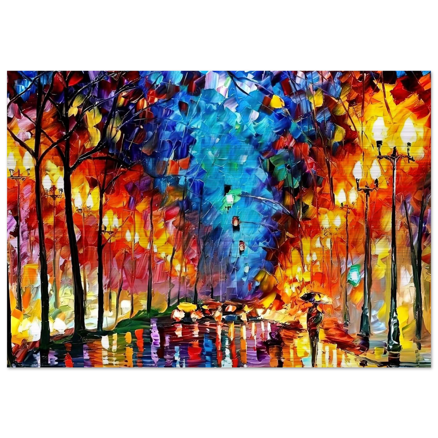 Leonid Afremov - Leonid Afremov Brushed Aluminum Print - 70x100 cm / 28x40 inches | Leonid Afremov Aluminum Print | Leonid Afremov Prints