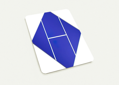 Cobalt - 1982 By Carmen Herrera Pack of 10 Post Cards | Carmen Herrera Post Cards | A6 (10.5 x 14.8 cm) - 4.1 x 5.8 inches