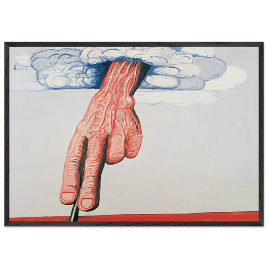 LINE - Philip Guston 70x100 cm / 28x40 inches Framed Art Print – Black Wooden Frame