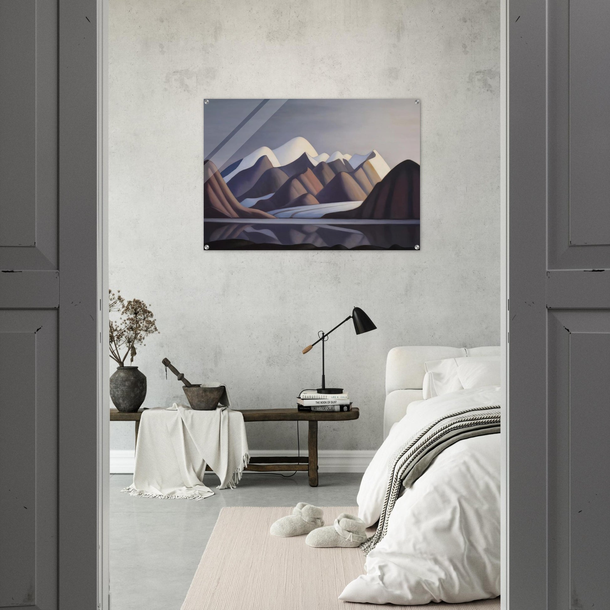 Mount Thule, Bylot Island - 1930 - Lawren Harris Acrylic Print - 70x100 cm / 28x40″ inches
