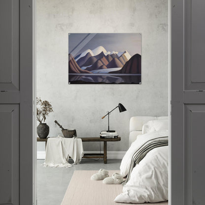 Mount Thule, Bylot Island - 1930 - Lawren Harris Acrylic Print - 70x100 cm / 28x40″ inches