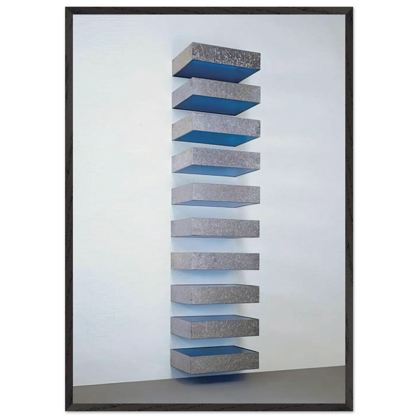 Untitled 77-41 Bernstein - 1977 - Donald Judd 70x100 cm / 28x40 inches Framed Art Print – Black Wooden Frame