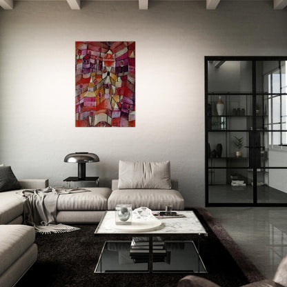 ROSE GARDEN 1920 - Paul Klee Brushed Aluminum Print - 70x100 cm / 28x40 inches | Paul Klee Aluminum Print | Paul Klee Prints