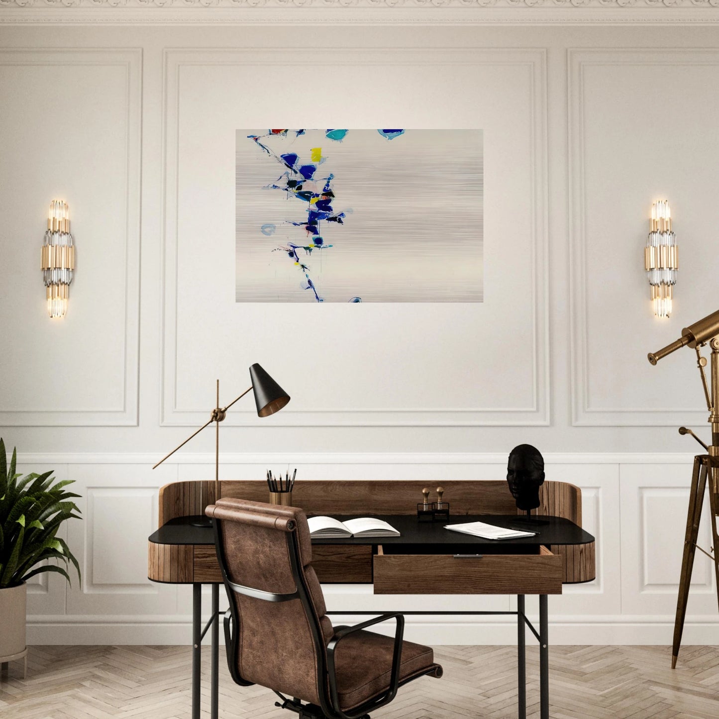 Toward Disappearance III - Sam Francis Brushed Aluminum Print - 70x100 cm / 28x40 inches | Sam Francis Aluminum Print | Sam Francis Prints