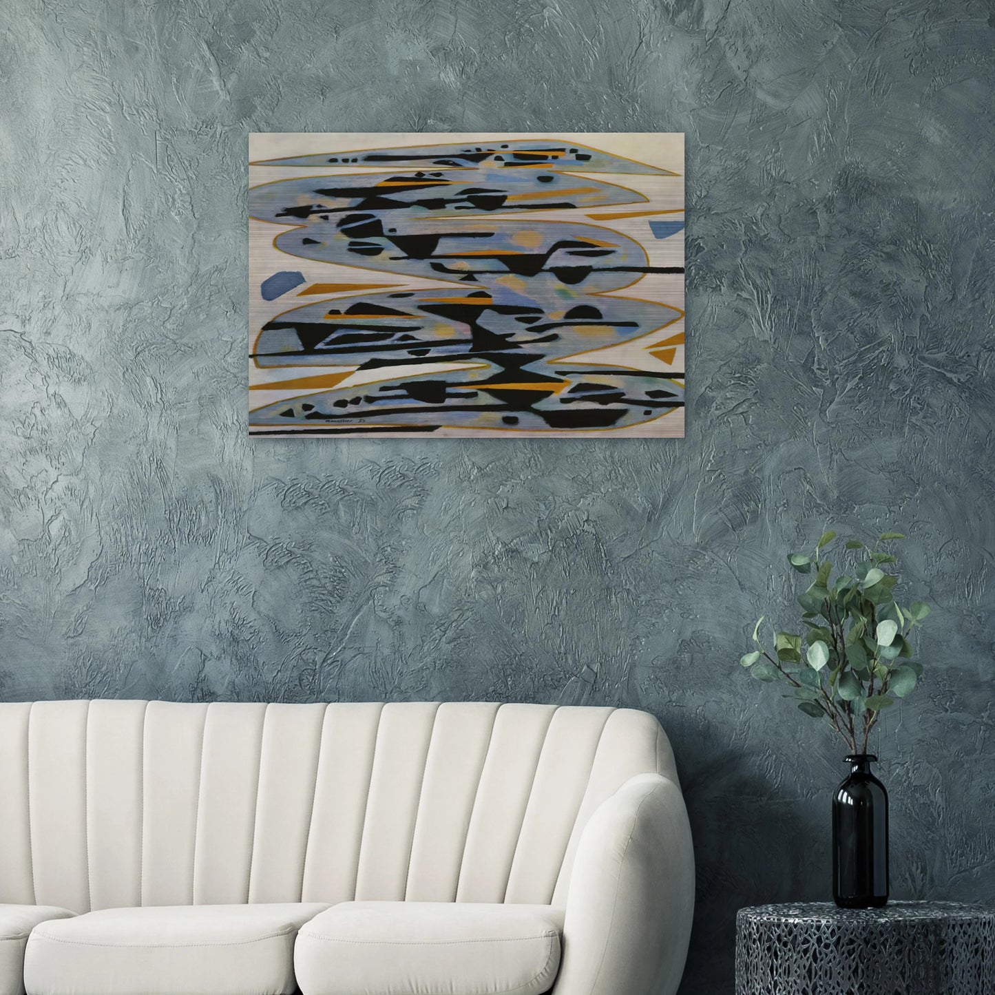Morte eau - 1954 - Alfred Manessier Brushed Aluminum Print - 70x100 cm / 28x40 inches | Alfred Manessier Aluminum Print | Alfred Manessier Prints