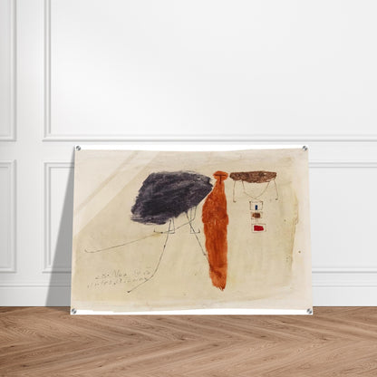Komposition - 1959 - Julius Bissier Acrylic Print - 70x100 cm / 28x40″ inches