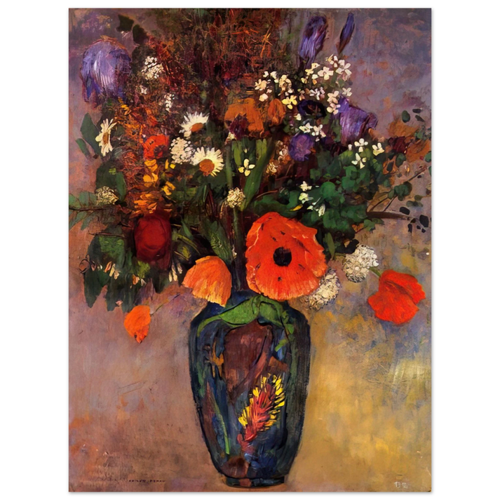 Odilon Redon - VASE DE FLEURS  75x100 cm / 30x40inches Fine Art Poster