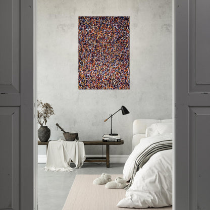 Not Straight Brushstrokes in All Directions - Sol LeWitt Brushed Aluminum Print - 70x100 cm / 28x40 inches | Sol LeWitt Aluminum Print | Sol LeWitt Prints