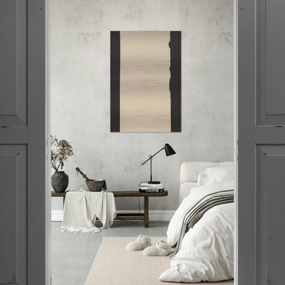 Burnt Umber  Ultramarine Blue - 2007 - Yun Hyong-keun Brushed Aluminum Print - 70x100 cm / 28x40 inches | Yun Hyong-keun Aluminum Print | Yun Hyong-keun Prints