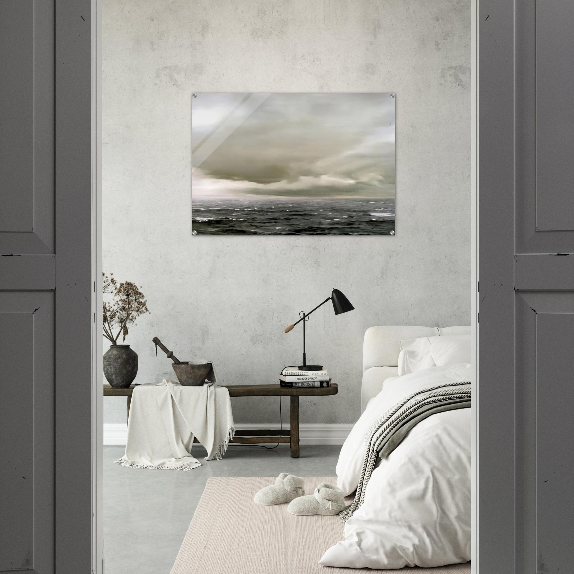SEASCAPE CLOUDY - Gerhard Richter Acrylic Print - 70x100 cm / 28x40″ inches | Gerhard Richter Wall Art | Gerhard Richter Prints
