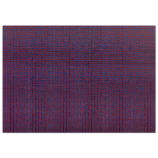 4 trames 22°5, 45°, 67°5, 90° - 1969 - Francois Morellet Brushed Aluminum Print - 70x100 cm / 28x40 inches | Francois Morellet Aluminum Print | Francois Morellet Prints