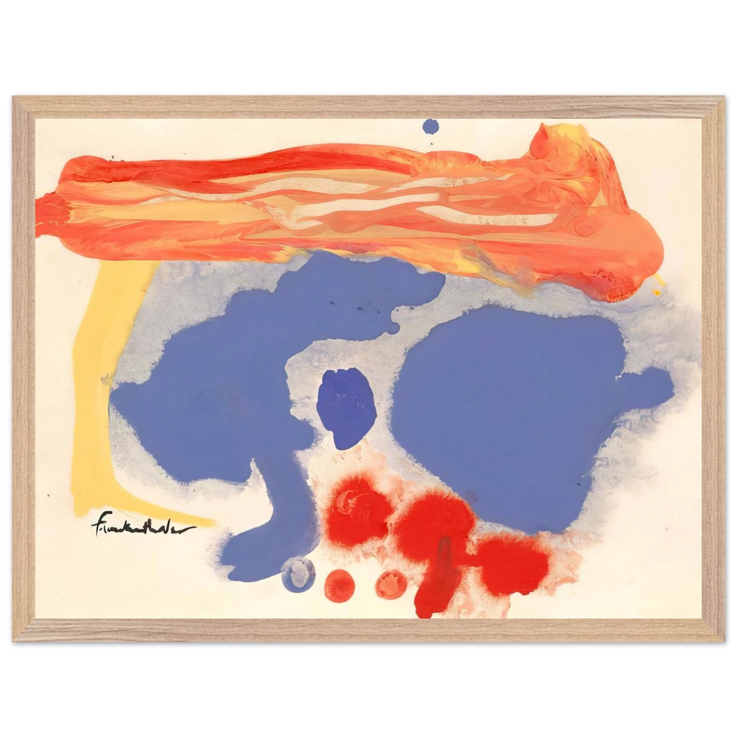 Helen Frankenthaler - Summerscene, Provincetown - 1961 Wall art - 75x100 cm / 30x40 inches - Fine Art Poster-canvas - -