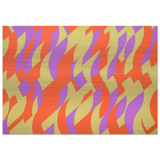 CARNIVAL 2000 - Bridget Riley Brushed Aluminum Print - 70x100 cm / 28x40 inches | Bridget Riley Aluminum Print | Bridget Riley Prints