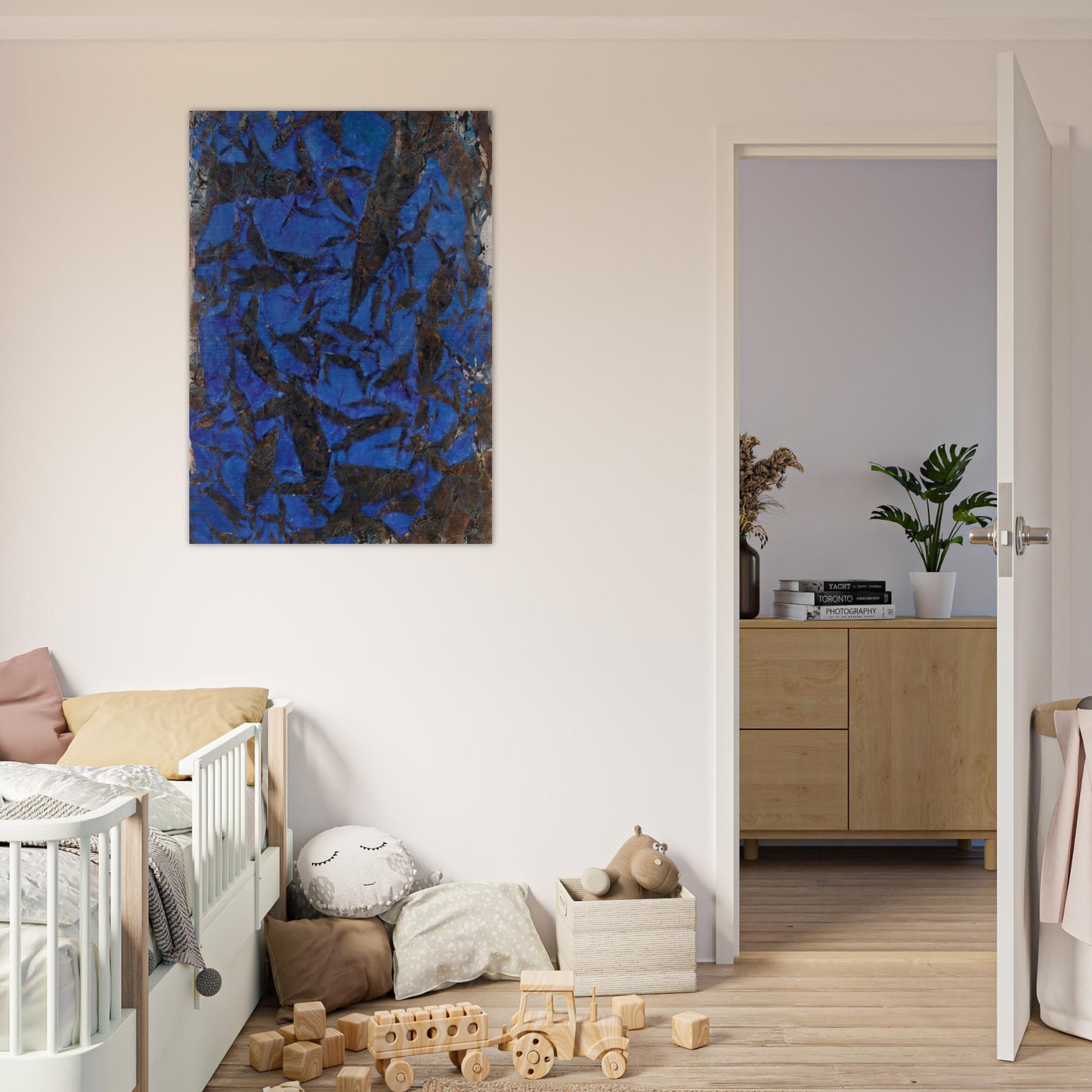 Mariale - Tachisme - Simon Hantai Brushed Aluminum Print - 70x100 cm / 28x40 inches | Simon Hantai Aluminum Print | Simon Hantai Prints
