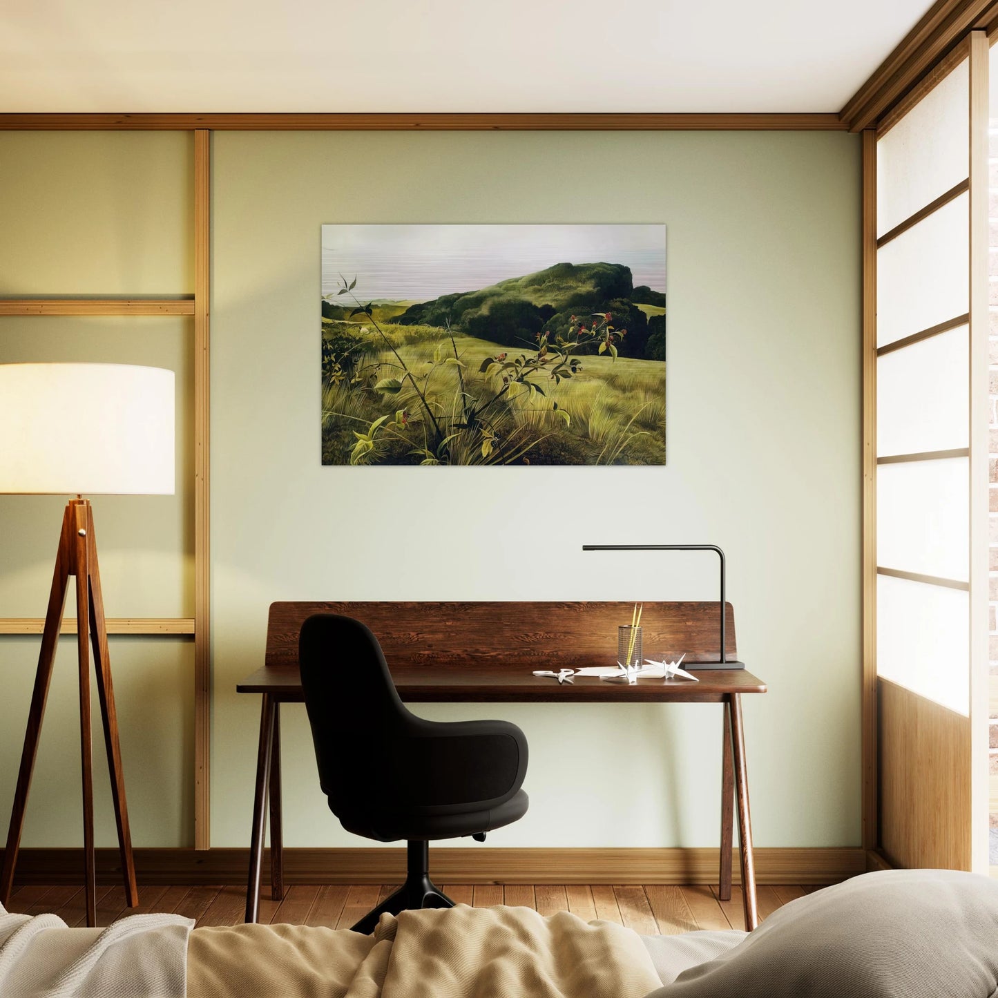 BLACKBERRY PICKER - Andrew Wyeth Brushed Aluminum Print - 70x100 cm / 28x40 inches | Andrew Wyeth Aluminum Print | Andrew Wyeth Prints