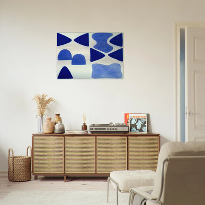 Berlin Blues 4 - 1965 - William Scott Brushed Aluminum Print - 70x100 cm / 28x40 inches | William Scott Aluminum Print | William Scott Prints