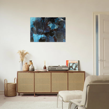 Untitled - 1950 - Jiro Yoshihara Brushed Aluminum Print - 70x100 cm / 28x40 inches | Jiro Yoshihara Aluminum Print | Jiro Yoshihara Prints
