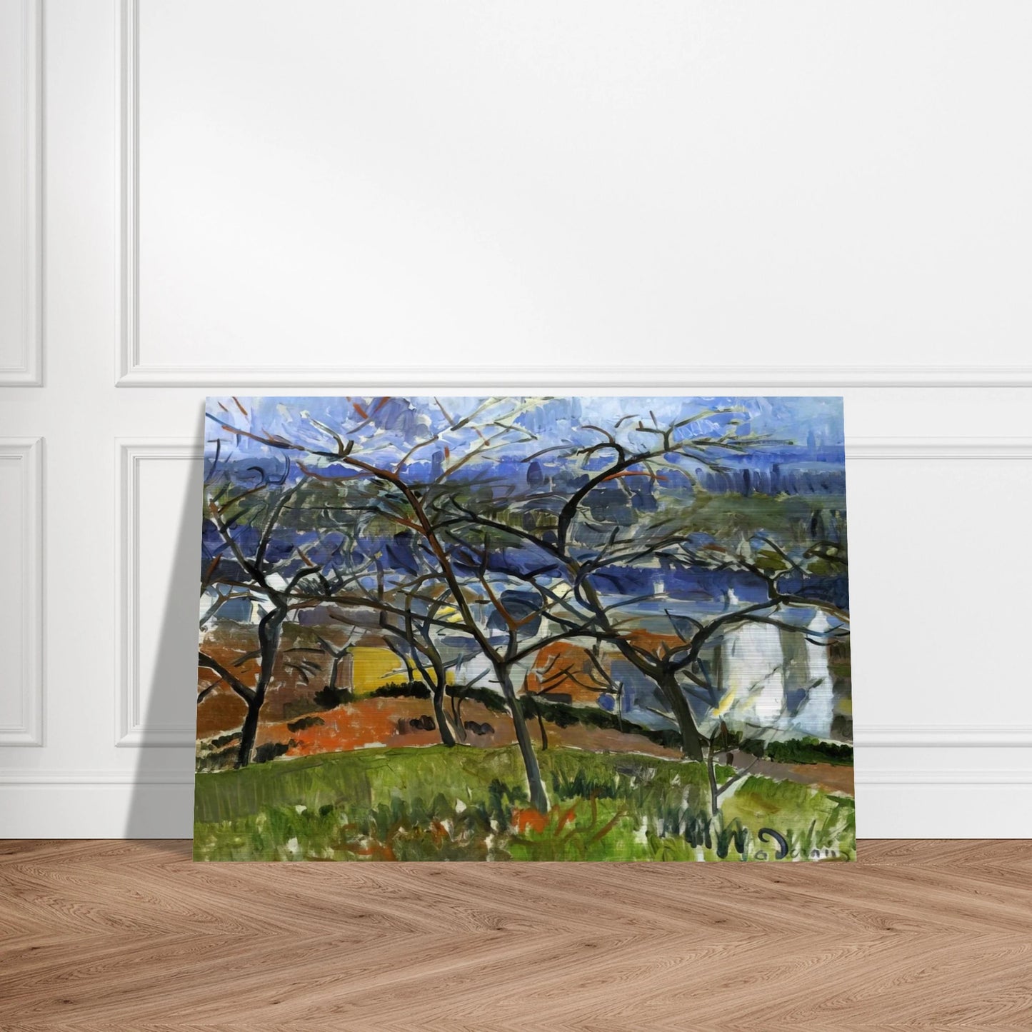 LANDSCAPE NEAR CHATOU 1904 - Andre Derain Brushed Aluminum Print - 70x100 cm / 28x40 inches | Andre Derain Aluminum Print | Andre Derain Prints