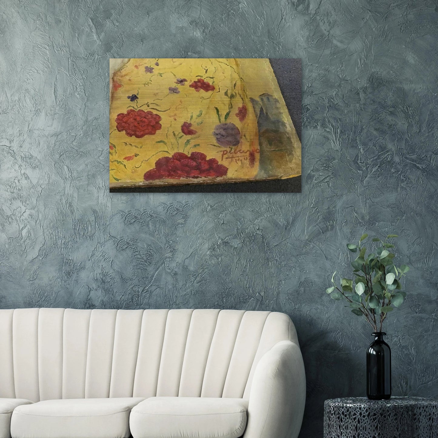 La Maja con Bandolina - 1907  Rome, Italy - Pablo Picasso Brushed Aluminum Print - 70x100 cm / 28x40 inches | Pablo Picasso Aluminum Print | Pablo Picasso Prints