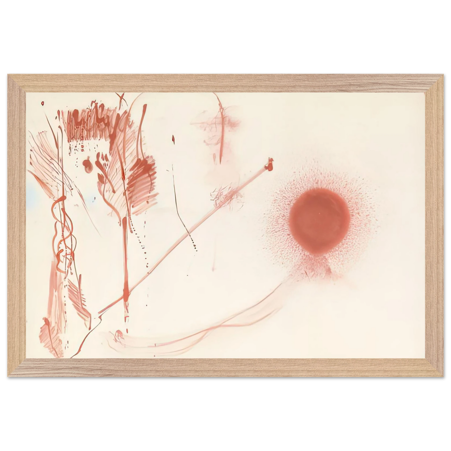 Helen Frankenthaler - Towards a New Climate, 1957- Wall Art - 30x40 cm / 12x16 inches - Premium Wooden Framed Poster With Fine Art Paper-canvas - Black frame