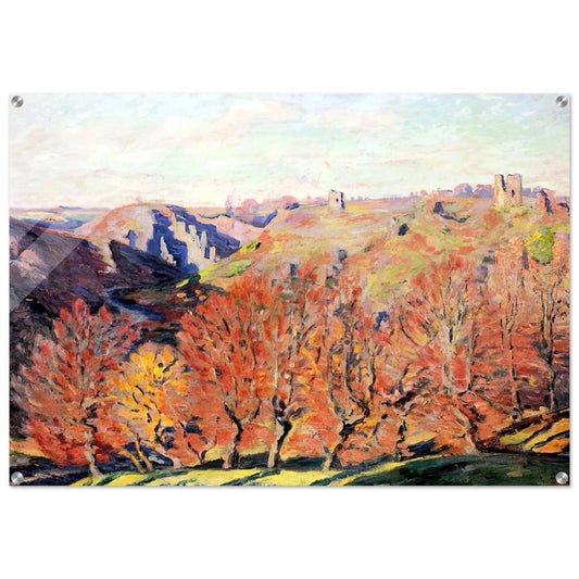 Les Ruines a Crozant - 1897 - Armand Guillaumin Acrylic Print - 70x100 cm / 28x40″ inches