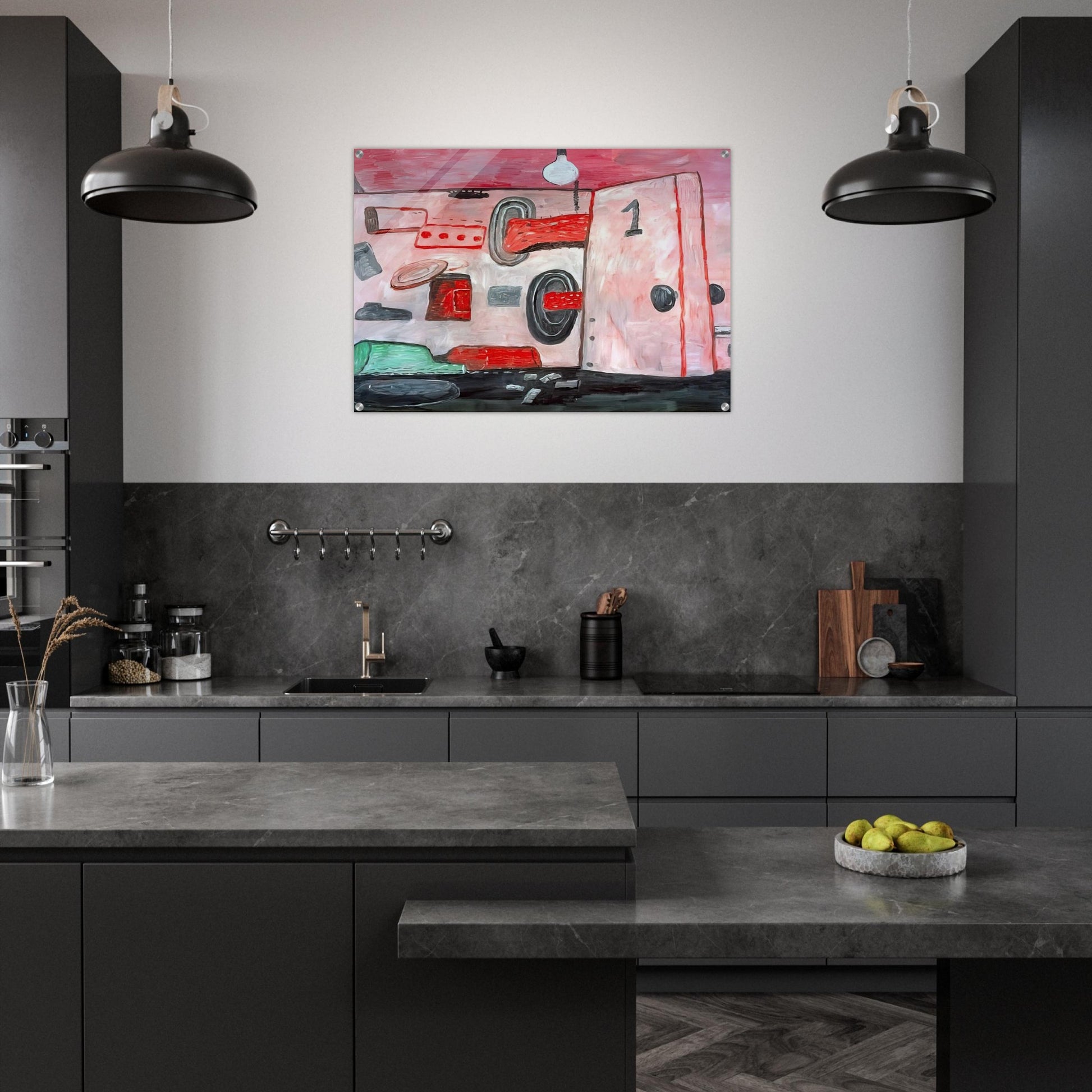 INSIDE OUTSIDE 1977 - Philip Guston Acrylic Print - 70x100 cm / 28x40″ inches
