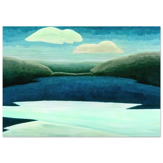 Ice and Clouds - 1931 - Arthur Dove Brushed Aluminum Print - 70x100 cm / 28x40 inches | Arthur Dove Aluminum Print | Arthur Dove Prints