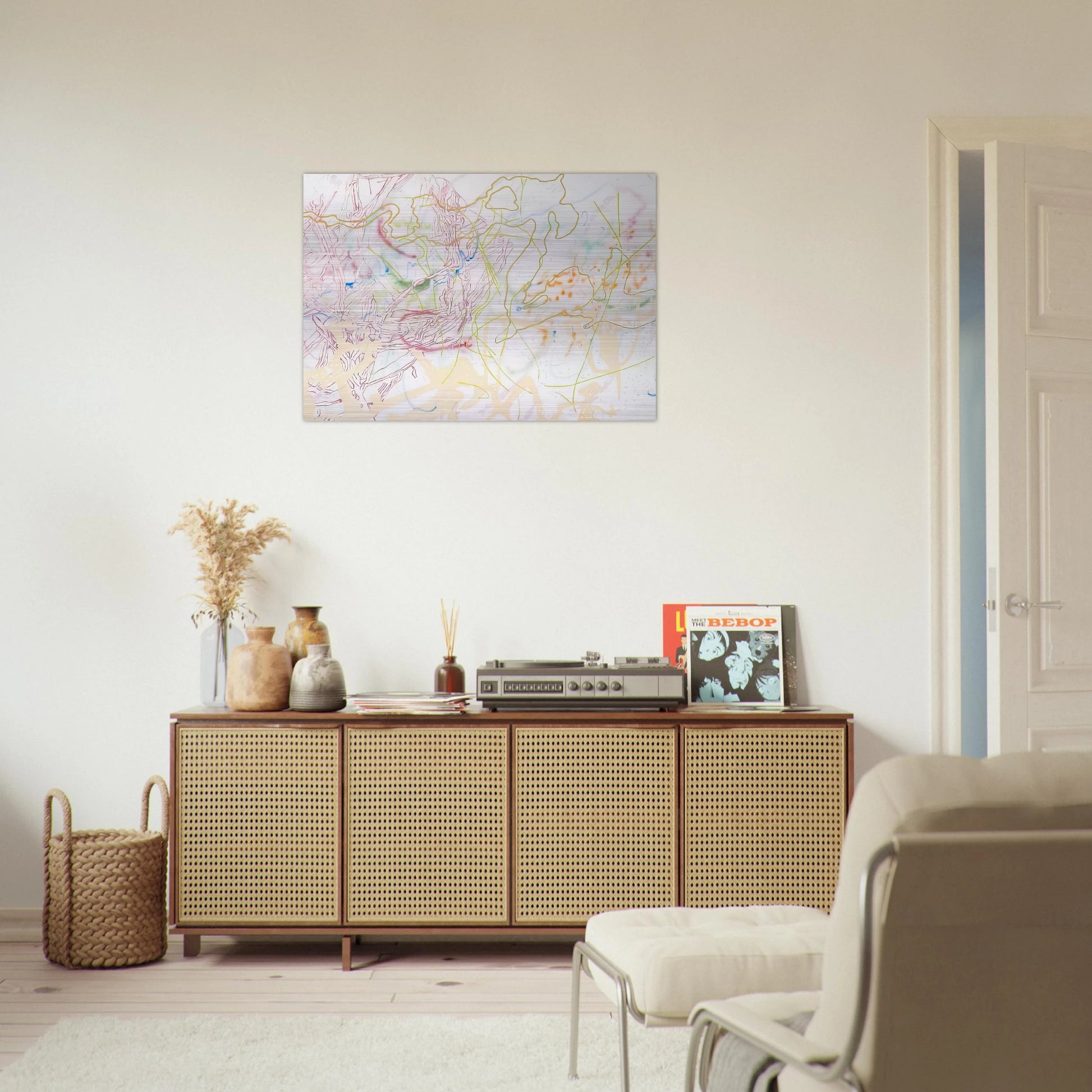 POLYTROPOS 1982 - Nancy Graves Brushed Aluminum Print - 70x100 cm / 28x40 inches | Nancy Graves Aluminum Print | Nancy Graves Prints