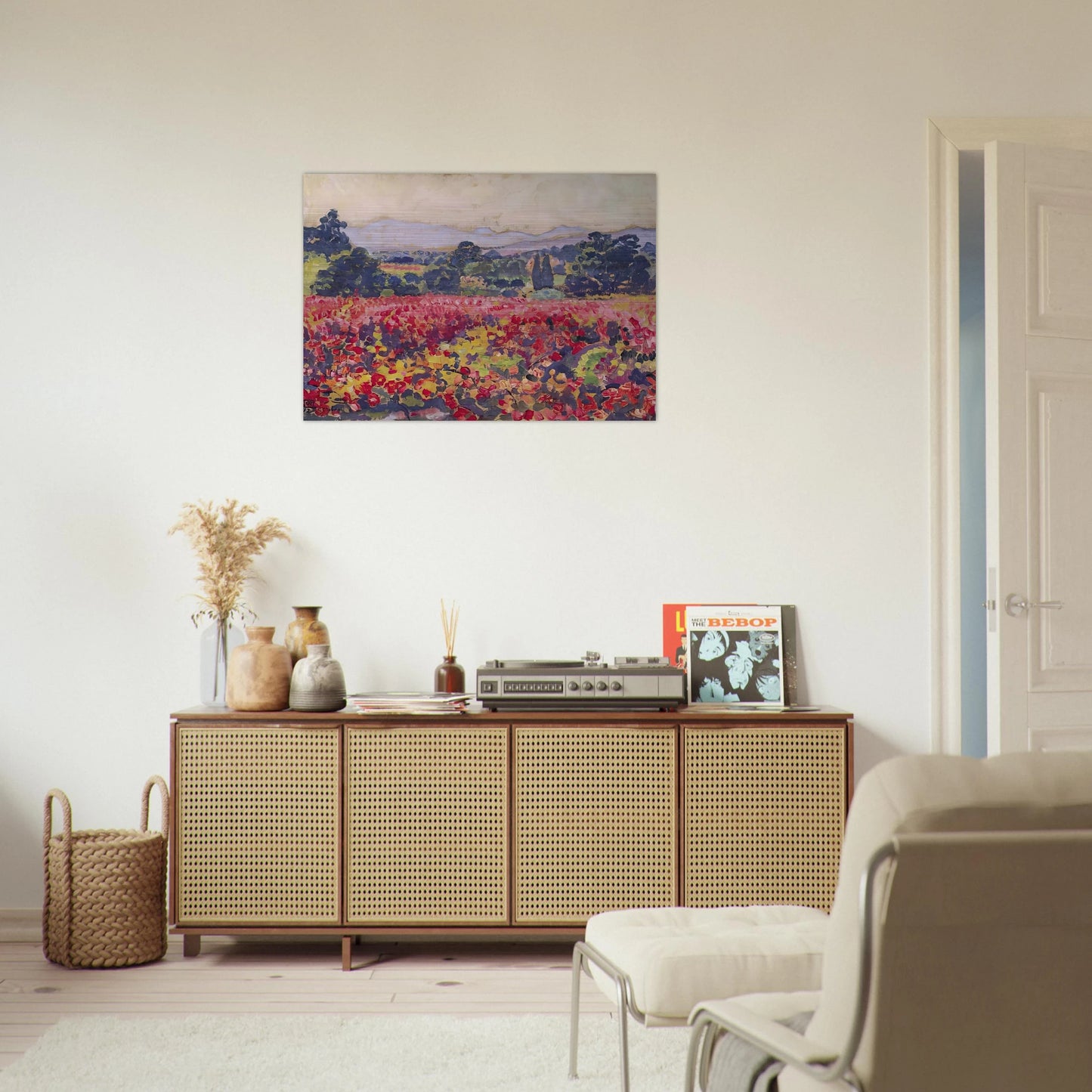 THE VINES IN SAINT CLAIR 1912 - Theo van Rysselberghe Brushed Aluminum Print - 70x100 cm / 28x40 inches | Theo van Rysselberghe Aluminum Print | Theo van Rysselberghe Prints