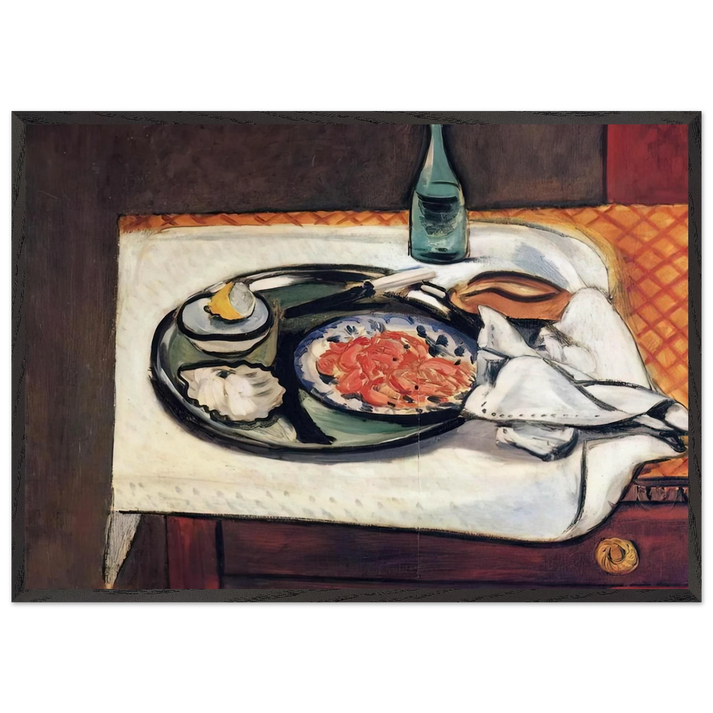 PINK SHRIMP 1921 - Henri Matisse 70x100 cm / 28x40 inches Framed Art Print – Black Wooden Frame