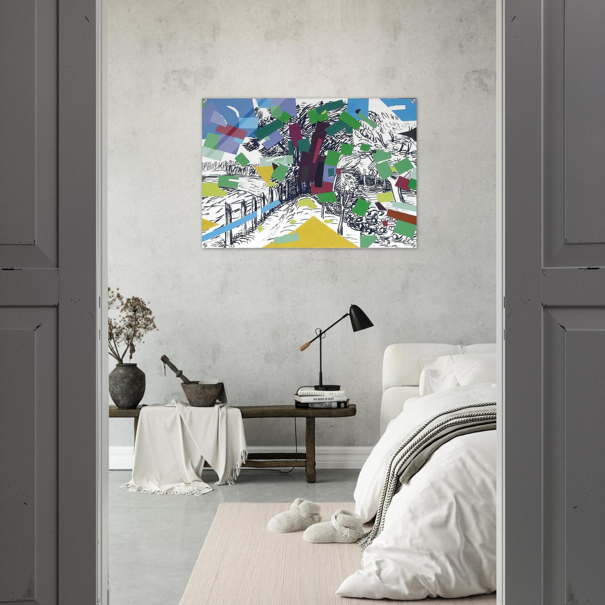 Polish Landscape - 2006 - Wojciech Fangor Acrylic Print - 70x100 cm / 28x40″ inches