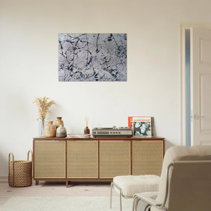 NUMBER 23 - Jackson Pollock Brushed Aluminum Print - 70x100 cm / 28x40 inches | Jackson Pollock Aluminum Print | Jackson Pollock Prints
