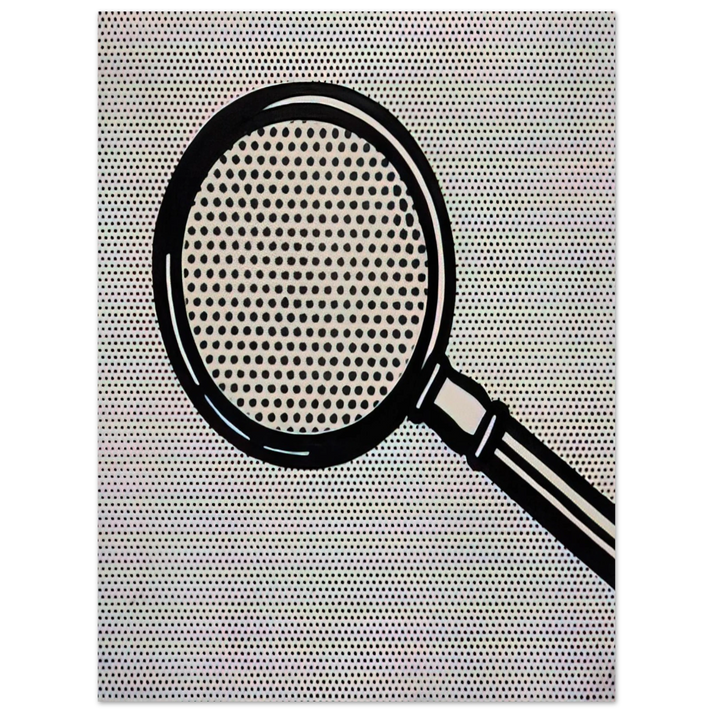 Roy Lichtenstein - MAGNIFYING GLASS 1963  75x100 cm / 30x40inches Fine Art Poster