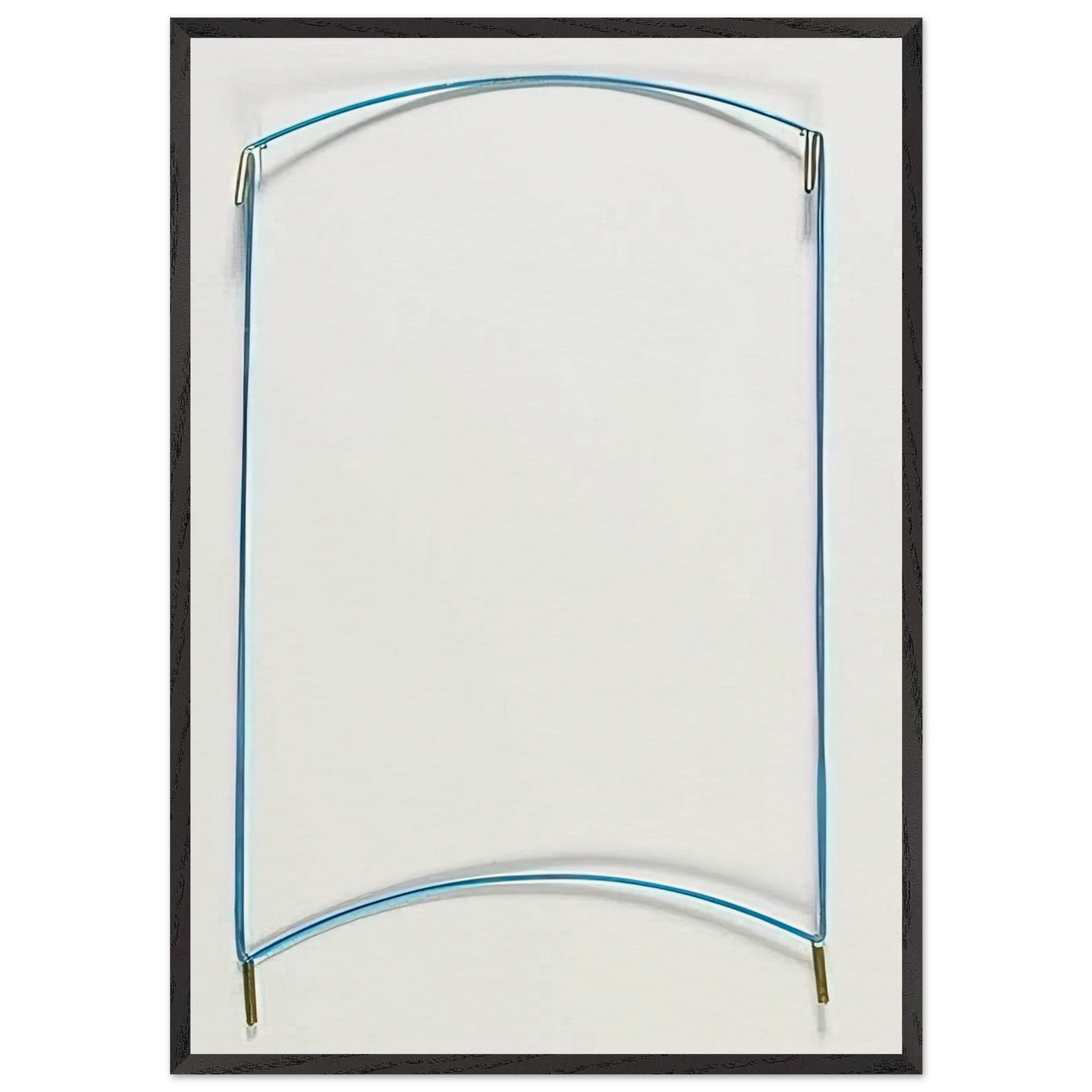 Untitled - 1969 N6 - Fred Sandback 70x100 cm / 28x40 inches Framed Art Print – Black Wooden Frame