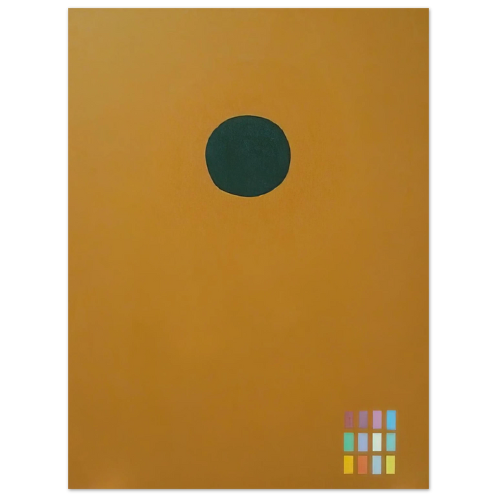 Adolph Gottlieb - Green Disc 72061 - 1972  75x100 cm / 30x40inches Fine Art Poster